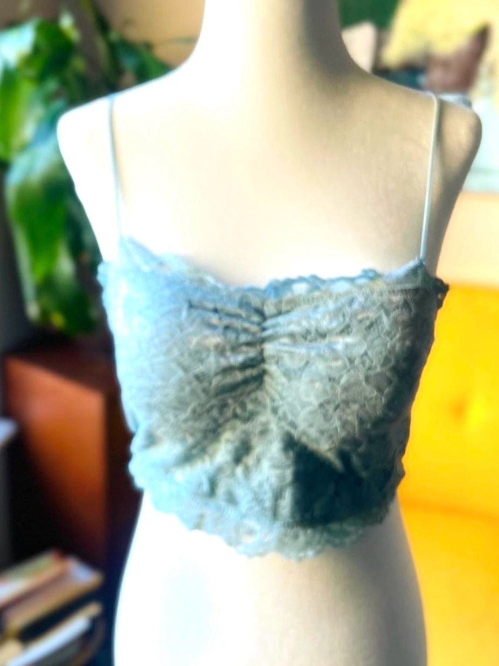 Bozzolo Light Blue Lace Bandeau Cami